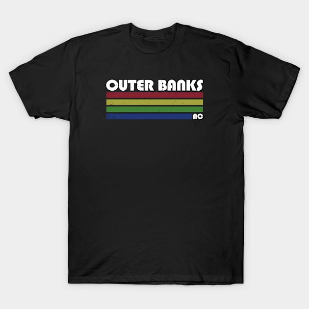 Outer Banks, NC - Retro Vintage T-Shirt by Brad T